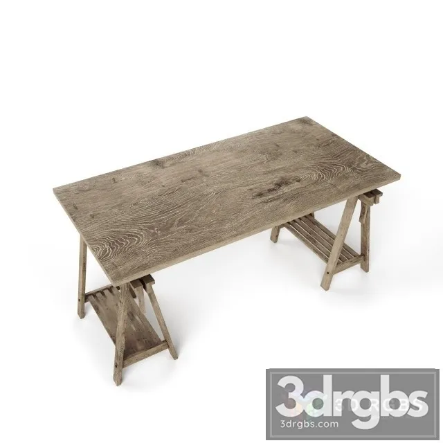 Wood Scand Table 3D Model Download Wood Scand Table 3D Model Download