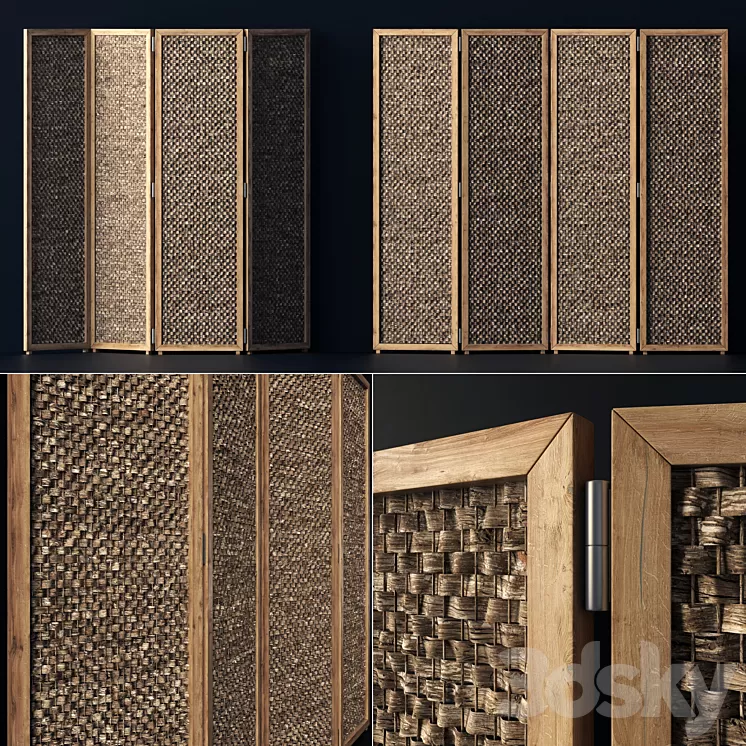 Wood screen decor n1 / Wooden screen 3D Model Wood screen decor n1 / Wooden screen 3D Model