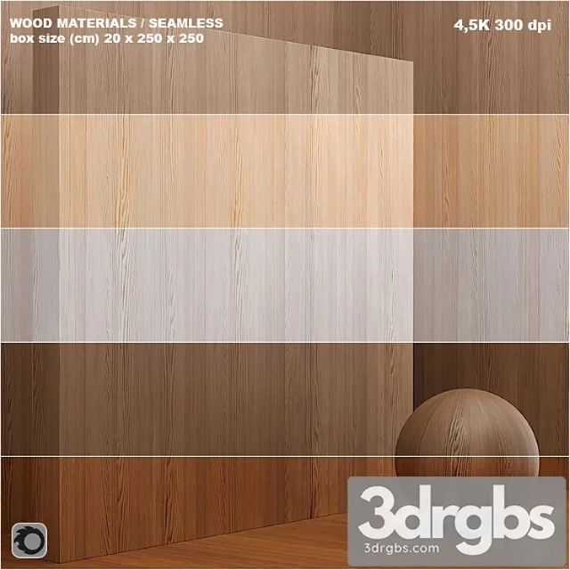Wood (seamless) – set 29 3D Model Download