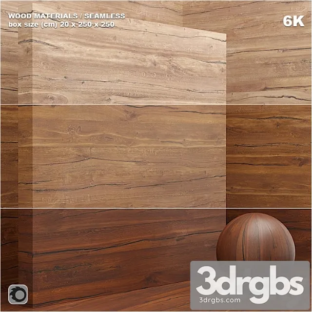 Wood slab (seamless) – set 27 3D Model Download