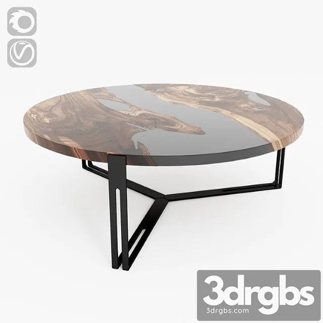 Wood slab table 2 3D Model Download Wood slab table 2 3D Model Download