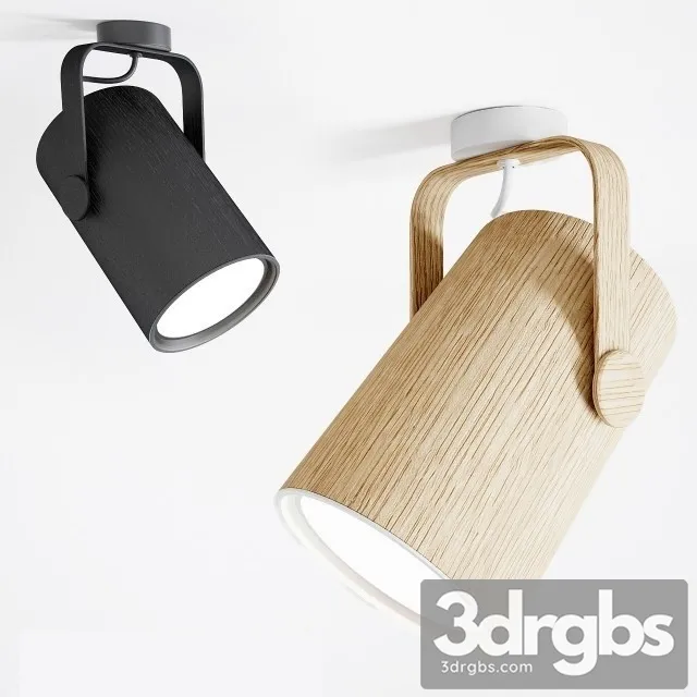 Wood Spot Light 3D Model Download