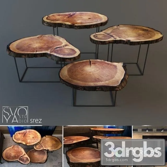 Wood Srez Table 3D Model Download Wood Srez Table 3D Model Download