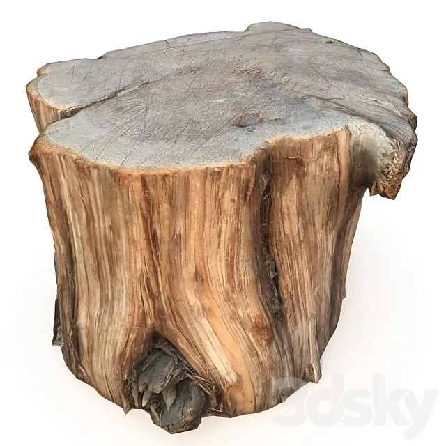 Wood stump 3DModel Wood stump 3DModel