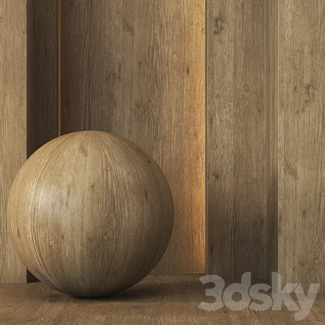 Wood Texture 4K – Seamless – 3 Colors 3D Model