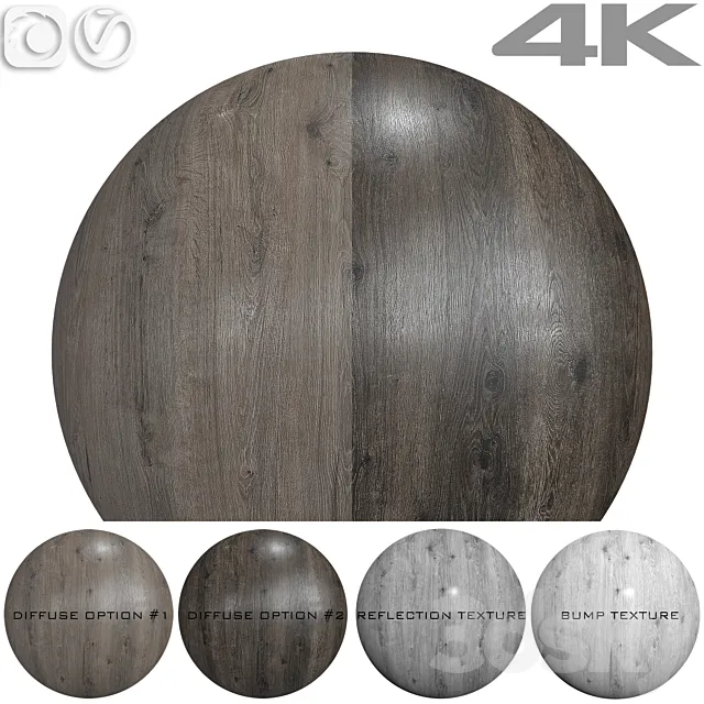 Wood texture – Oak №3 3D Model