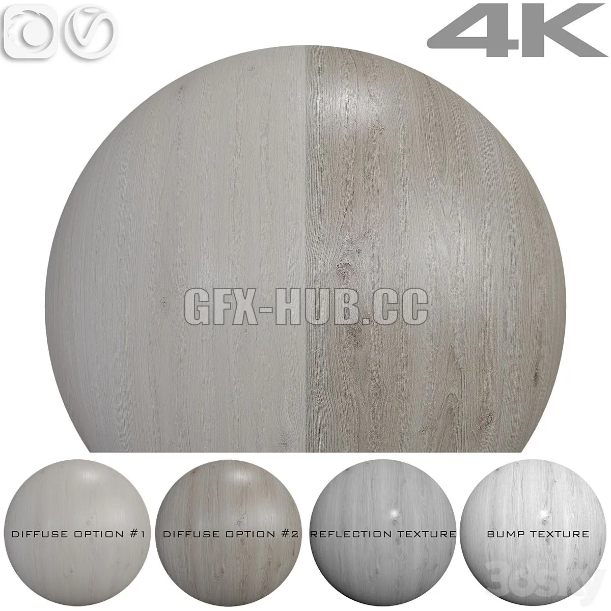 Wood Texture Oak No 8 3D Model
