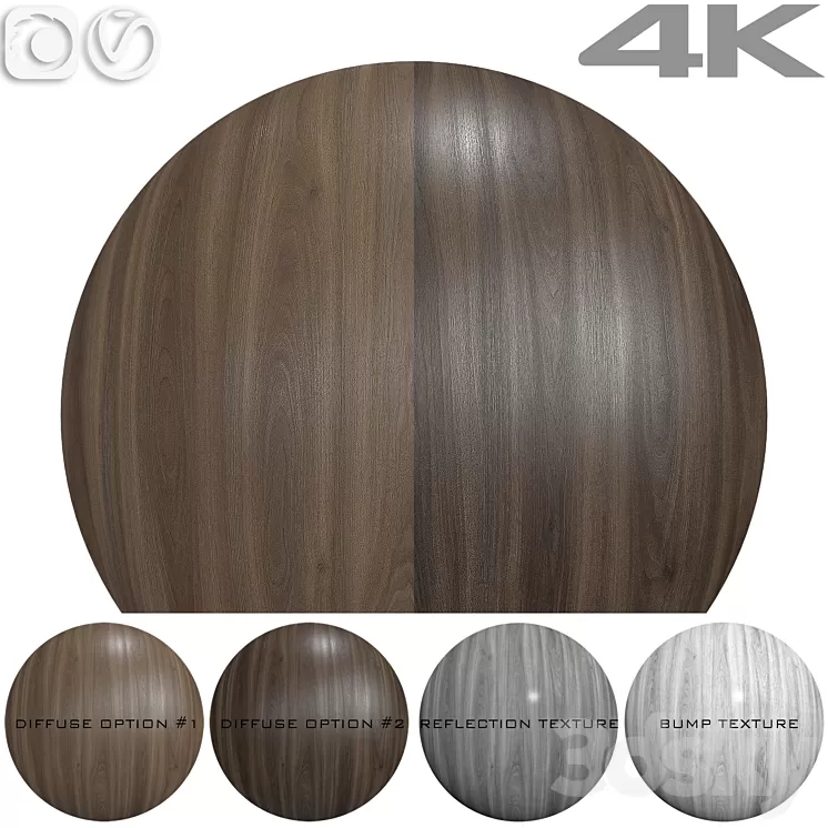 Wood texture – Walnut ?7 3D Model
