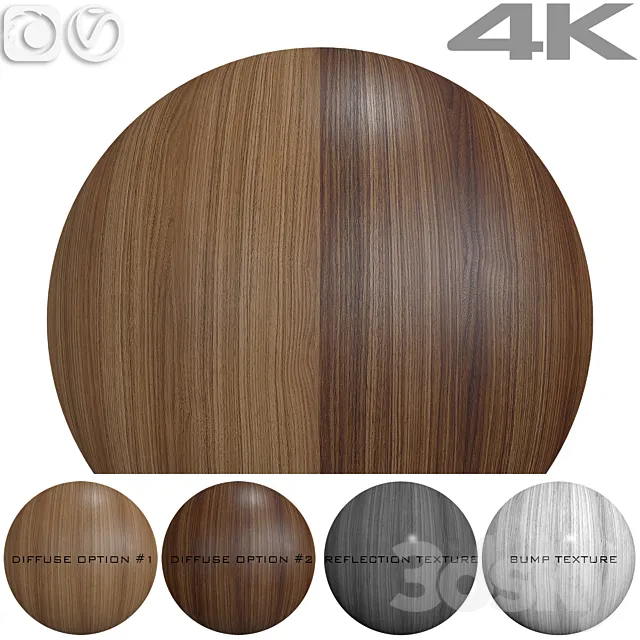 Wood texture – Walnut №8 3D Model