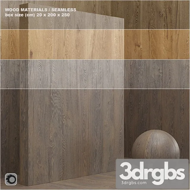 Wood veneer (seamless) – set 14 3D Model Download