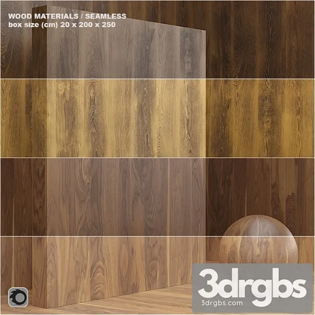 Wood veneer (seamless) – set 15 3D Model Download