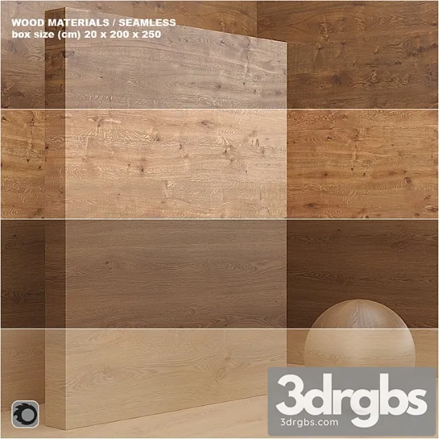 Wood veneer (seamless) – set 16 3D Model Download