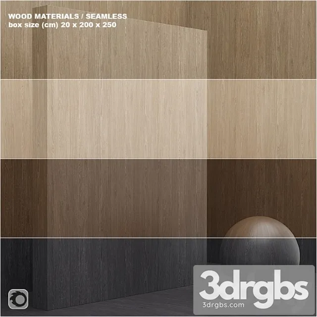 Wood veneer (seamless) – set 21 3D Model Download