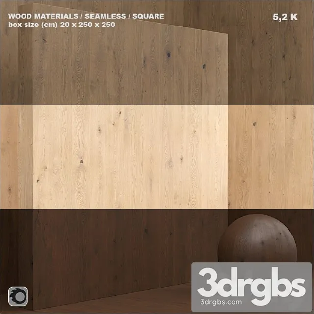 Wood veneer (seamless) – set 40 3D Model Download