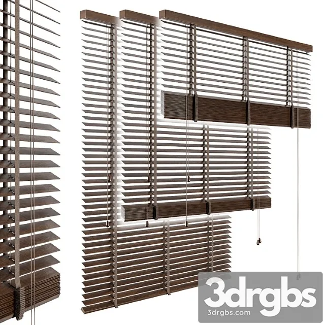 Wood Venetian Blind 3D Model Download