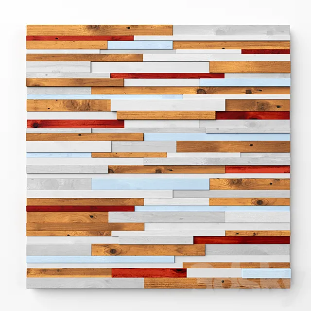 Wood wall art 3D Model Wood wall art 3D Model
