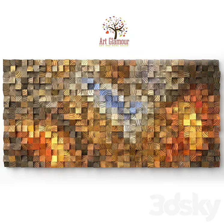 Wood Wall Art "The Hell's Gate" 3D Model Free Download