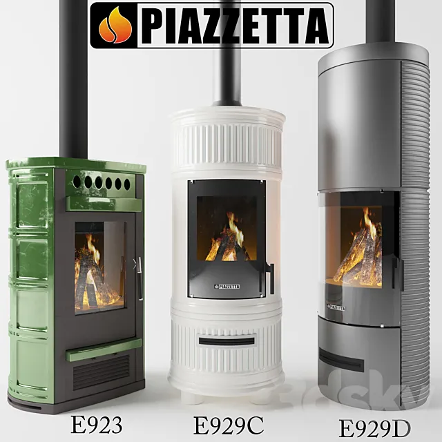 WOODBURNING STOVES – E929C E923 E929D 3D Model