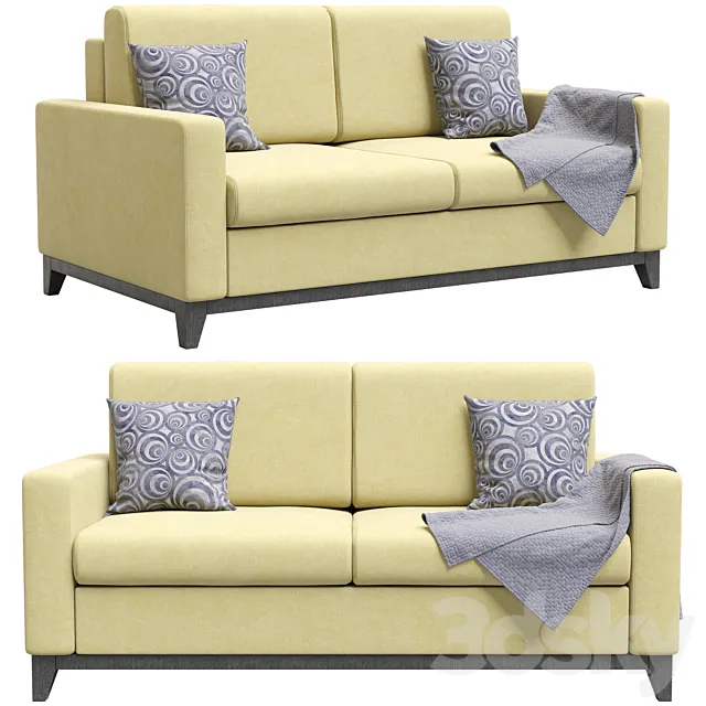 Woodcraft griton mini sofa 3DModel Woodcraft griton mini sofa 3DModel