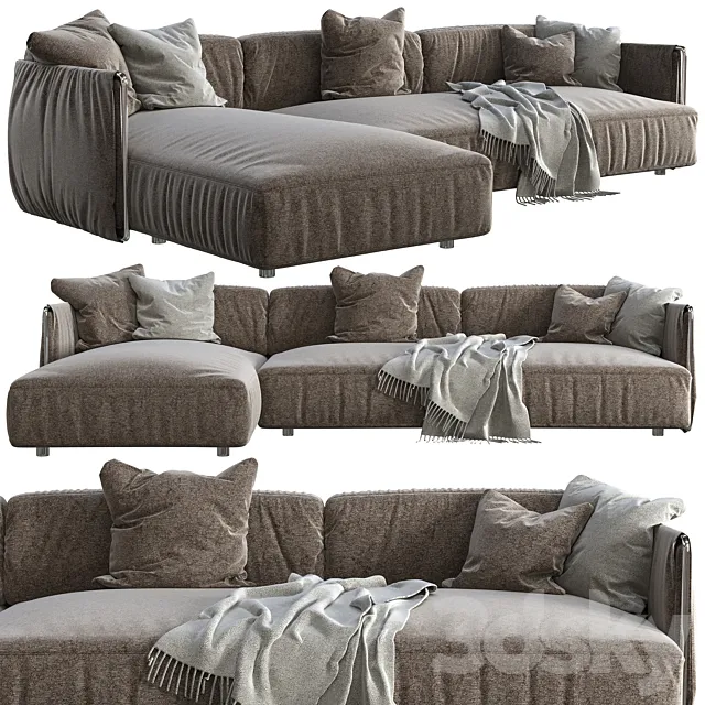 Wooddi Katy Corner Sofa 3D Model