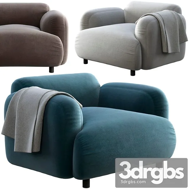 Wooddi swell armchair 3D Model Download Wooddi swell armchair 3D Model Download