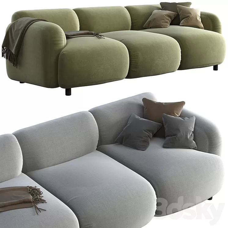 Wooddi swell sofa 3D Model Wooddi swell sofa 3D Model
