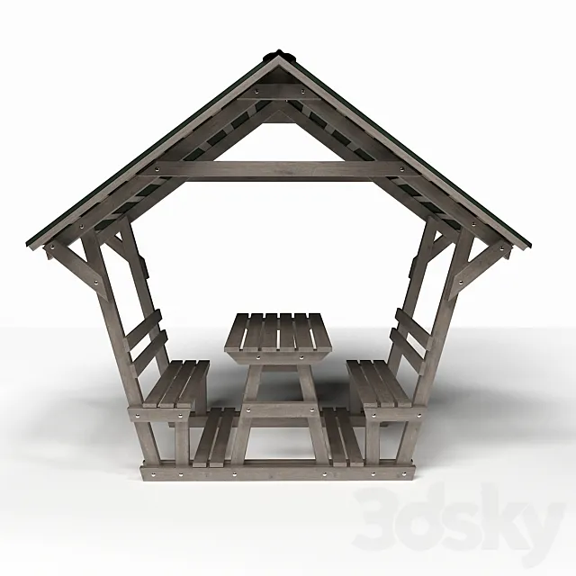 Wooden arbor 3DModel