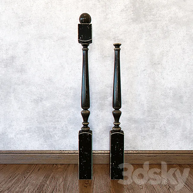 Wooden balusters 3DModel