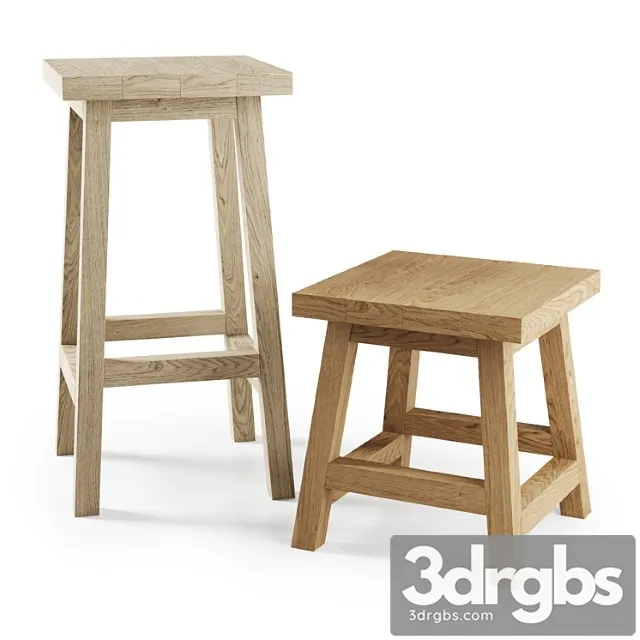 Wooden Bar Stool With Stool Everyday Bar Stool 3D Model Download Wooden Bar Stool With Stool Everyday Bar Stool 3D Model Download