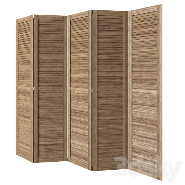 Wooden blinds 3D Model