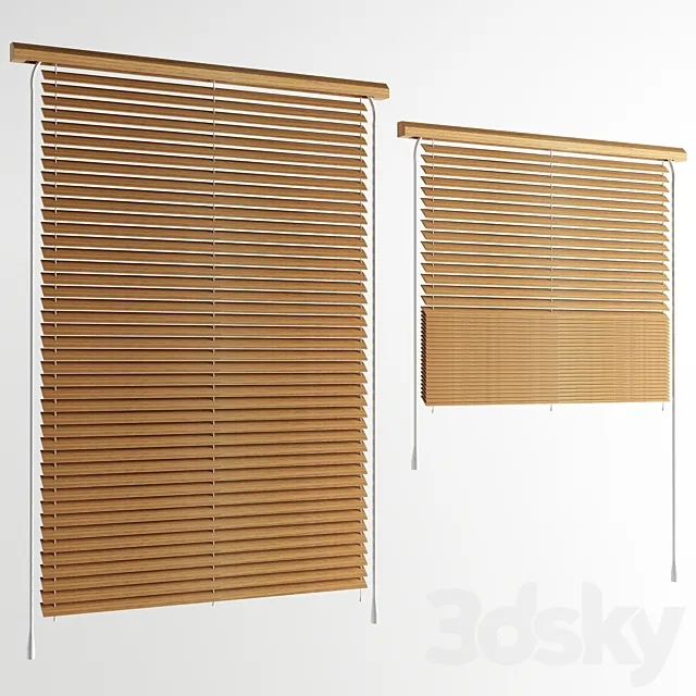 Wooden blinds 3DModel