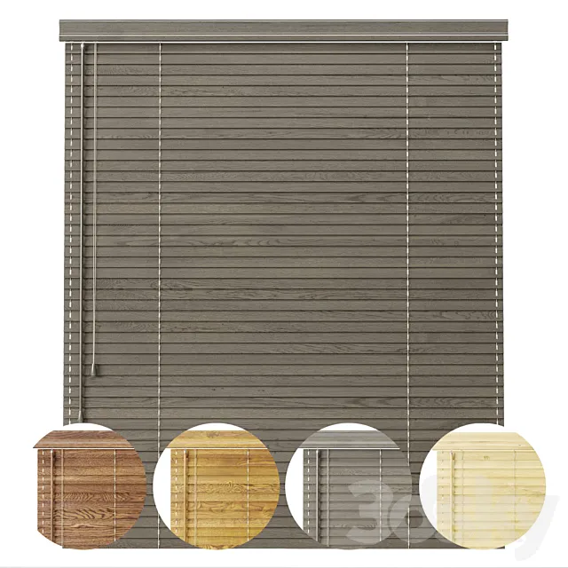 Wooden Blinds 3DModel Wooden Blinds 3DModel