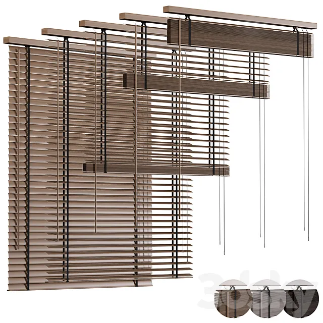 Wooden blinds Folding wooden blinds 1 3D Model Wooden blinds Folding wooden blinds 1 3D Model