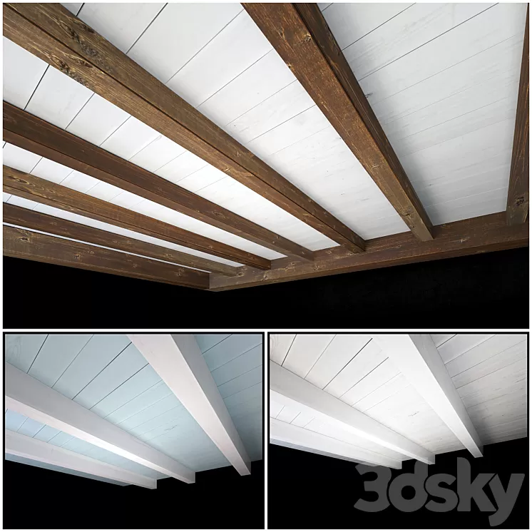 Wooden ceiling 2 3D Model