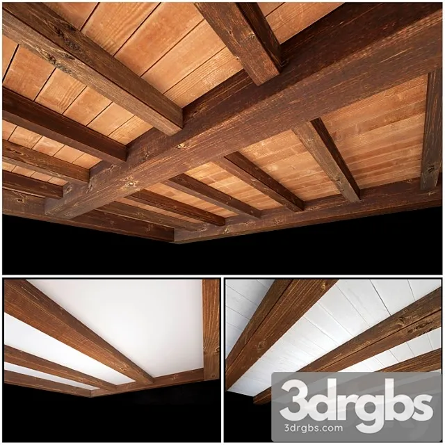 Wooden Ceiling 3 3D Model Download