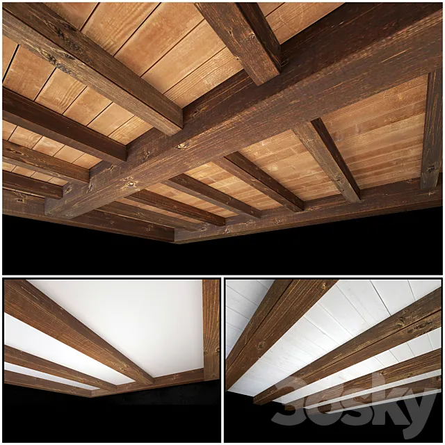 Wooden ceiling 3 3DModel Wooden ceiling 3 3DModel