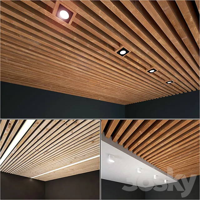 Wooden ceiling 5 3DModel Wooden ceiling 5 3DModel