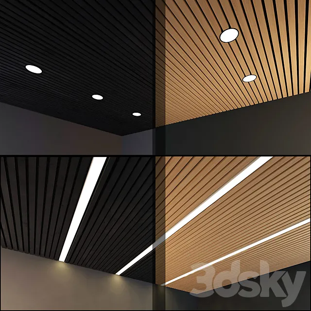 Wooden ceiling 7 3D Model Wooden ceiling 7 3D Model