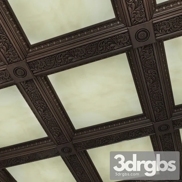 Wooden Ceiling Fontaine 3D Model Download Wooden Ceiling Fontaine 3D Model Download