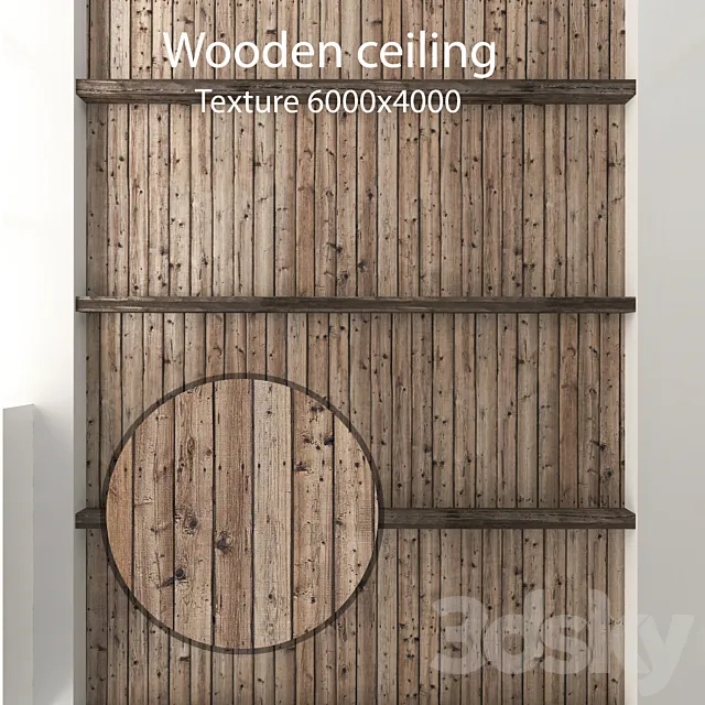Wooden ceiling with beams 21 Free Download