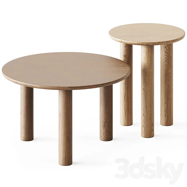 Wooden Coffee Tables Bobby by His 3D Model Wooden Coffee Tables Bobby by His 3D Model