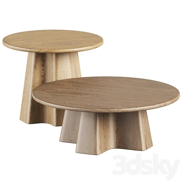 Wooden Coffee Tables XX by Javorina 3DModel