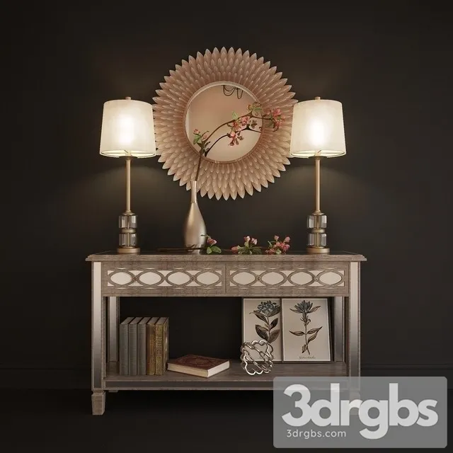 Wooden Console 3D Model Download