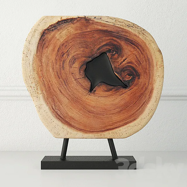 Wooden Decoration on Stand 9 3D Model Wooden Decoration on Stand 9 3D Model