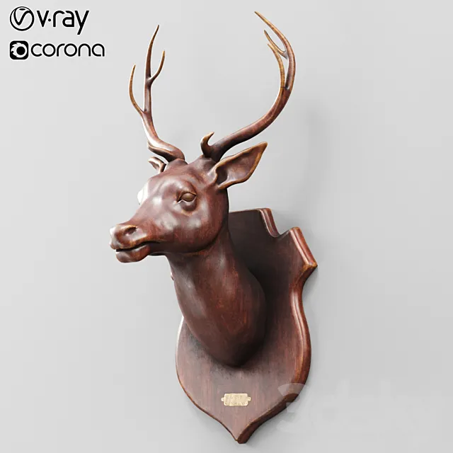 Wooden deer 3D Model Wooden deer 3D Model