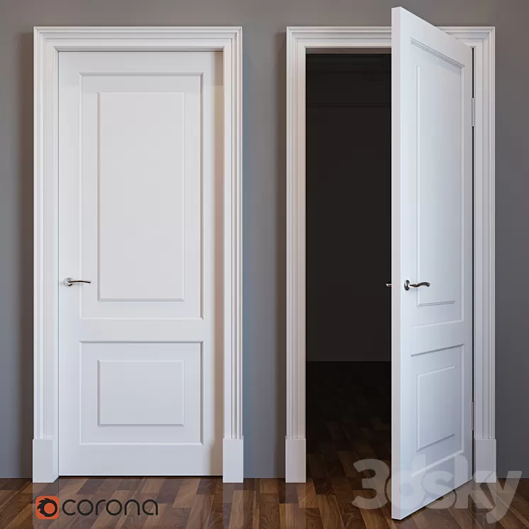 Wooden door 3D Model