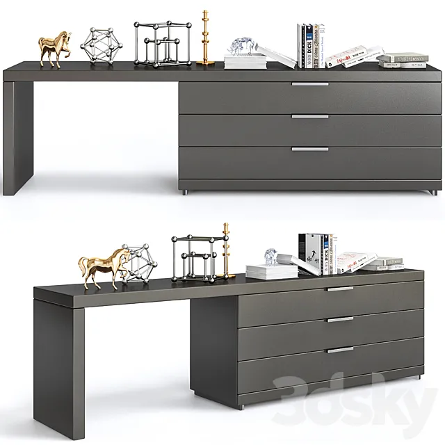 Wooden dresser DYNO DESK by Cattelan Italia 3DModel Wooden dresser DYNO DESK by Cattelan Italia 3DModel