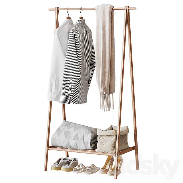 Wooden Floor Hanger CRB-01 3DModel