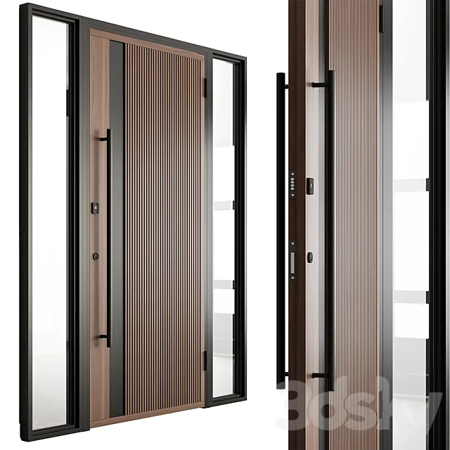 Wooden Front Door – Set 100 3D Model