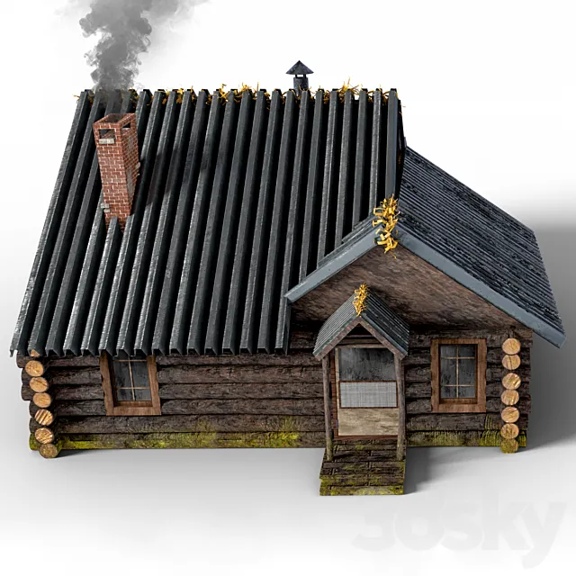Wooden house 3D Model
